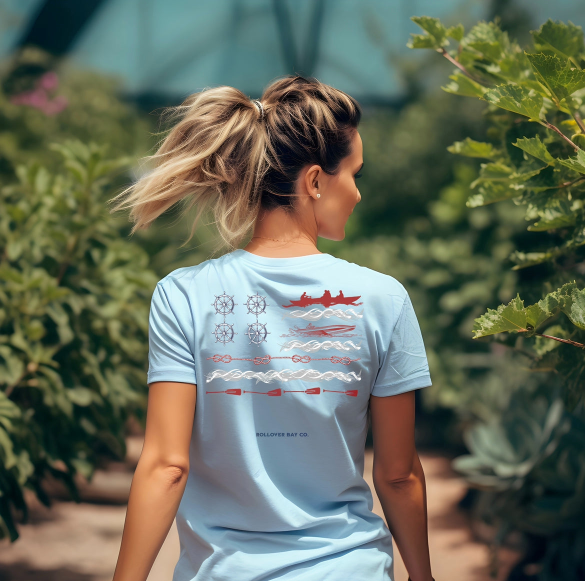 Boater American Flag T-shirt