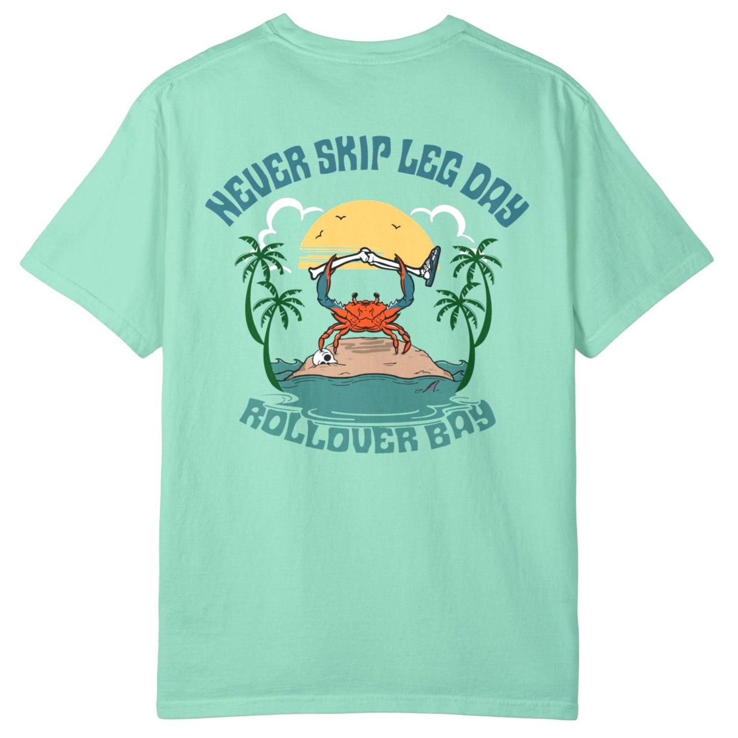 Crab - Don't Skip Leg Day Skeleton T-shirt