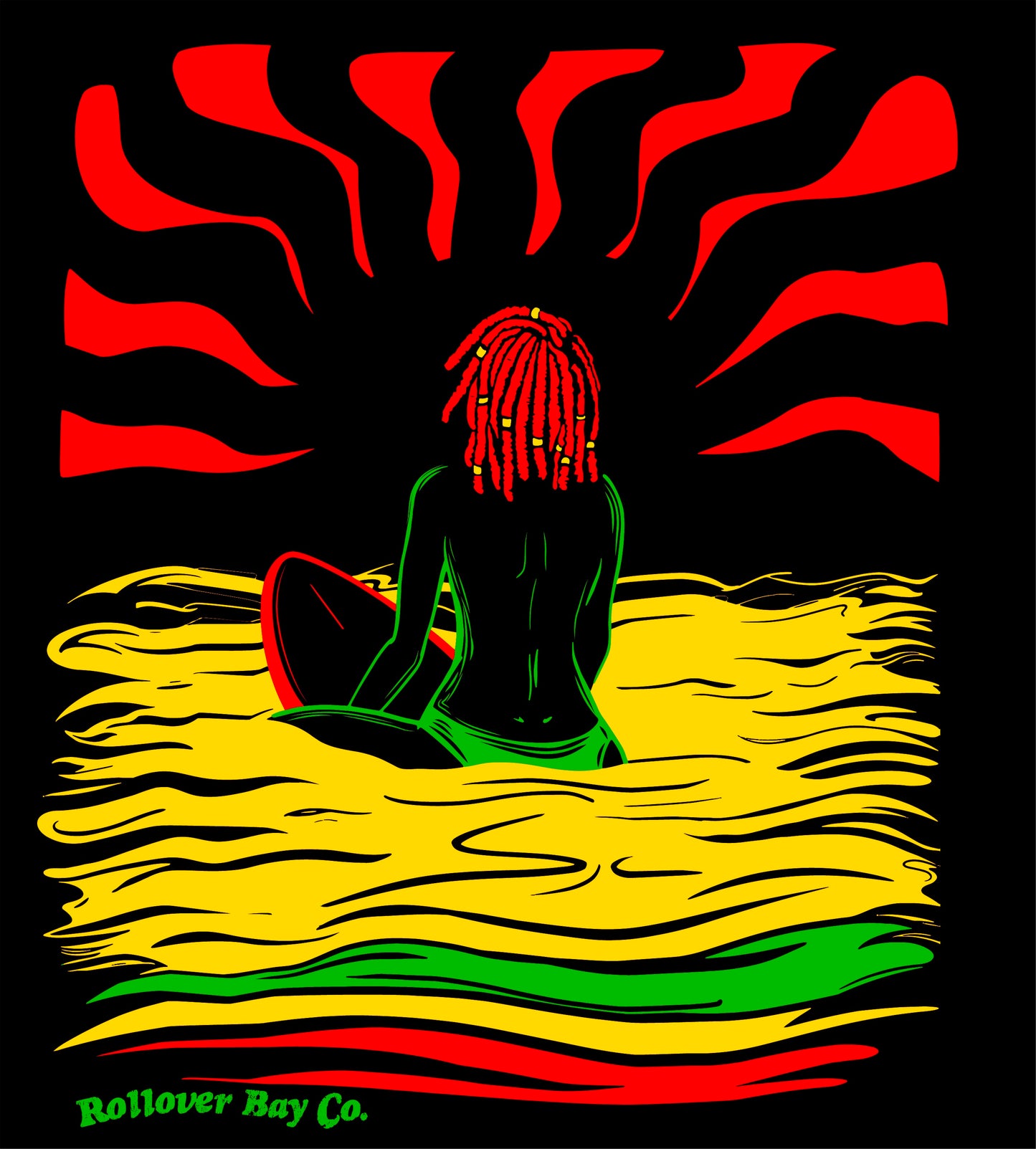 Reggae Surfer Girl T-shirt -